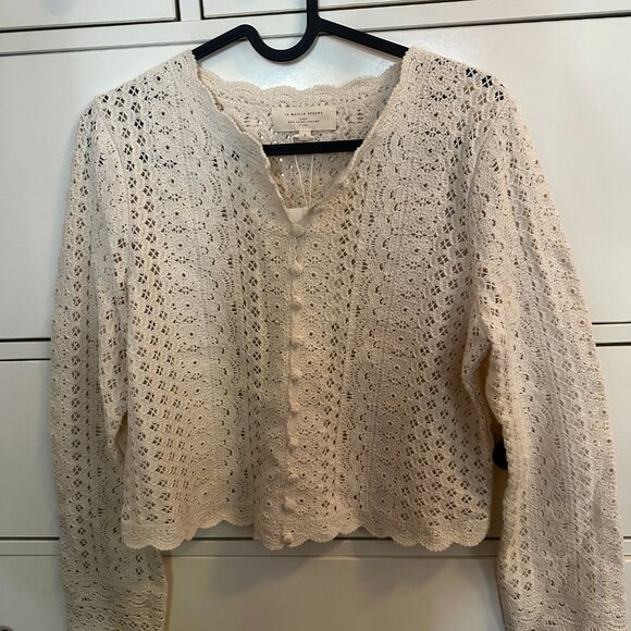 Sezane Noelie Cardigan Cream - Size S - Picture 5 of 6